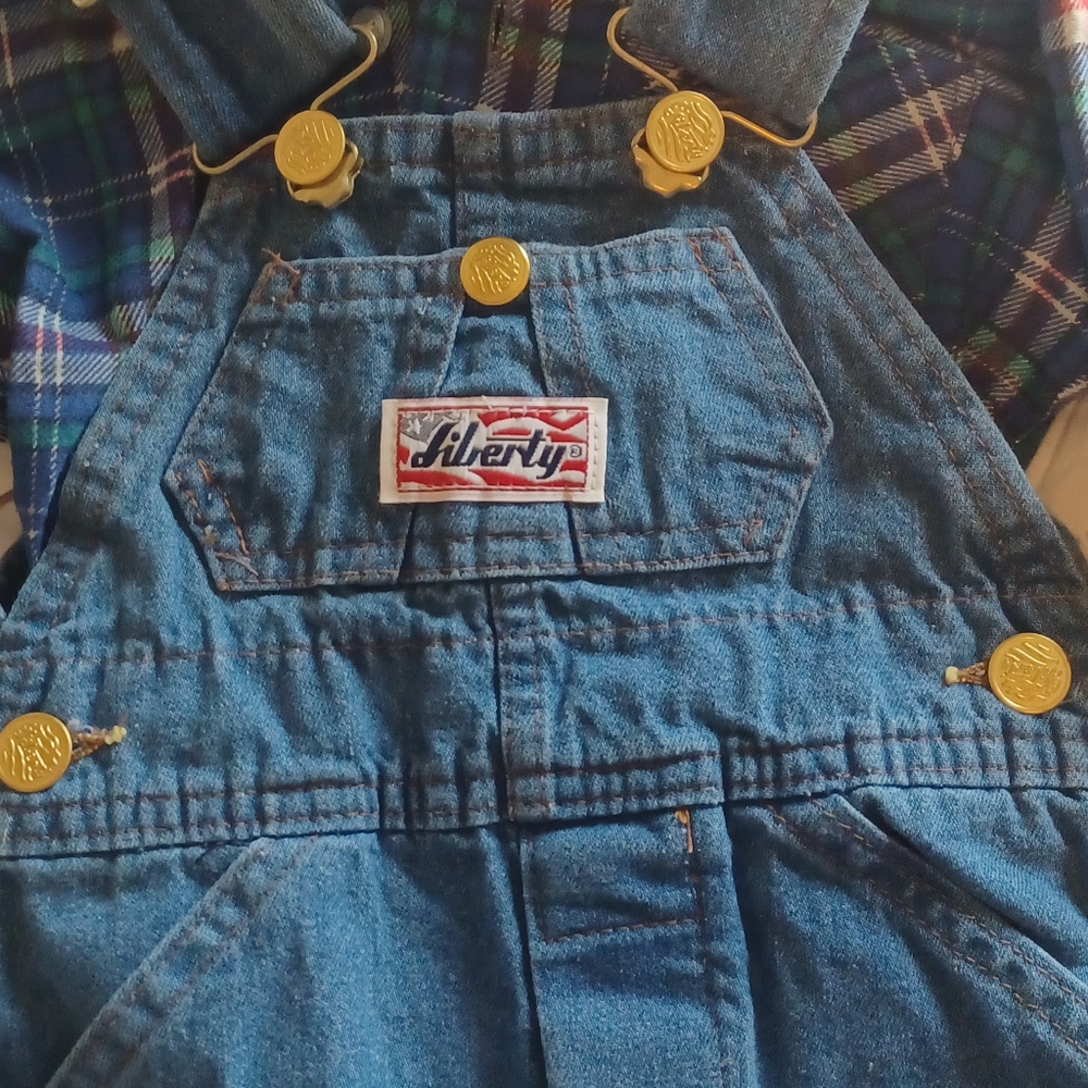 Vintage Boys Liberty Overalls Set NWT Size 2T